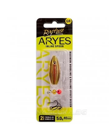 Блесна-клатушка за пъстърва Rapture Aryes Inline Spoon 4см 5г - цвят GR