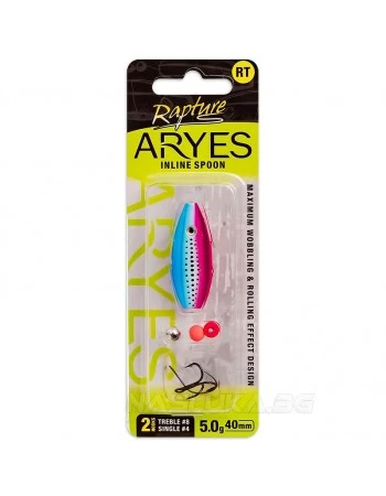 Блесна-клатушка за пъстърва Rapture Aryes Inline Spoon 4см 5г - цвят RT