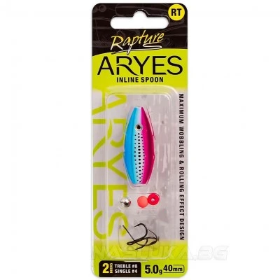 Блесна-клатушка за пъстърва Rapture Aryes Inline Spoon 4см 5г - цвят RT