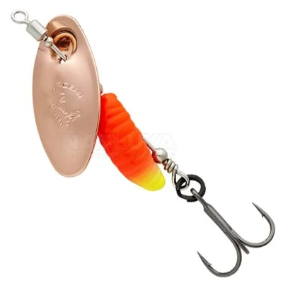 Въртяща блесна SG Grub Spinner - Copper Red Yellow