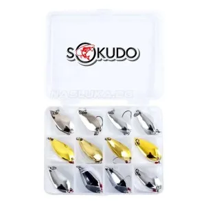 Комплект клатушки за кефал, пъстърва и костур Sokudo Trout, 12 бр.