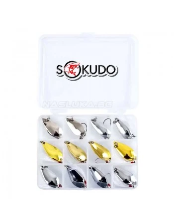 Комплект клатушки за кефал, пъстърва и костур Sokudo Trout - 12бр.