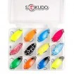 Комплект клатушки за кефал, пъстърва и костур Sokudo Trout Color - 12бр.