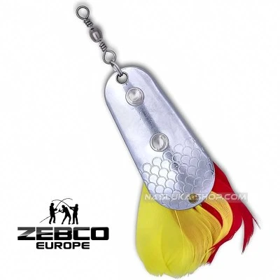 Незацепваща клатушка Zebco Trophy Z-Weedless Slide - цвят Silver-Gold/Red