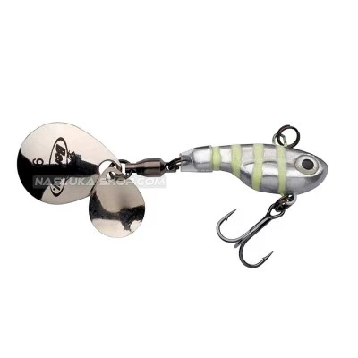 Спинер Berkley Pulse Spintail - Glow Silver Zebra