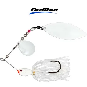 Примамка-спинербайт ForMax Attack Spinnerbait, White Примамка-спинербайт ForMax Attack Spinnerbait, White