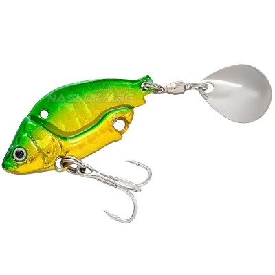 Хибридна примамка цикада-спинер Proberos Vib Lure 12г - Green Gold