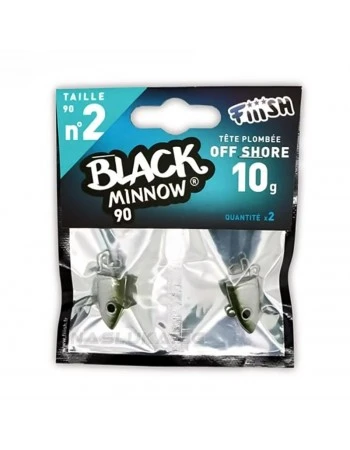 Комплект от 2 бр. джиг глави Fiiish Black Minnow 90 No2 - Off Shore 10г