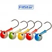 Комплект от 5 броя кръгли джиг глави за туистери FilStar Color