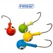 Комплект от 5 броя кръгли джиг глави за туистери FilStar Color