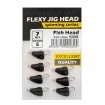 Джиг глави - чебурашки Life Orange Flexy Jig Fish Head - Black