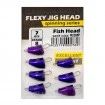 Джиг глави - чебурашки Life Orange Flexy Jig Fish Head - Purple