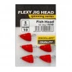 Джиг глави - чебурашки Life Orange Flexy Jig Fish Head - Red