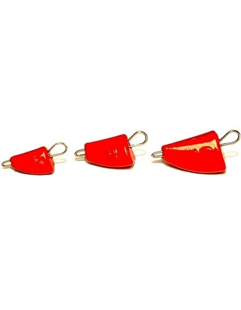 Джиг глави - чебурашки Life Orange Flexy Jig Fish Head - Red
