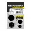 Кръгли чебурашки Life Orange Flexy Jig Head - Black