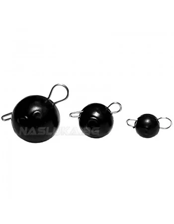 Кръгли чебурашки Life Orange Flexy Jig Head - Black