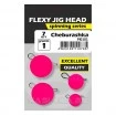 Кръгли чебурашки Life Orange Flexy Jig Head - Luminous Pink