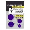 Кръгли чебурашки Life Orange Flexy Jig Head - Purple