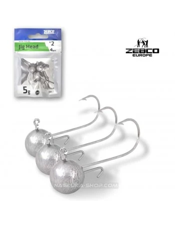 Кръгли джиг глави с държач Zebco Jig Head - 3 бр.