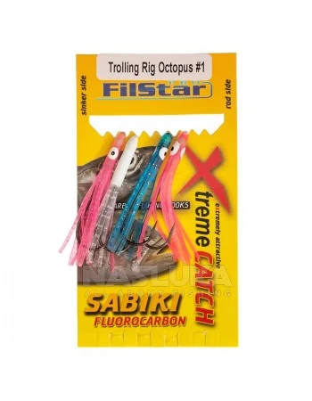 Чепаре за влачене с октоподи FilStar Sabiki Trolling Rig Octopus #1