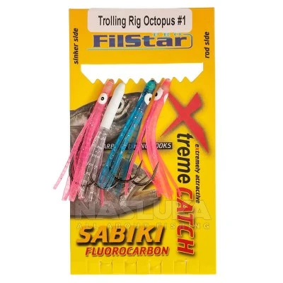 Чепаре за влачене с октоподи FilStar Sabiki Trolling Rig Octopus #1