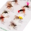 Комплект сухи мухи за риболов Mikado Fly Mix Classic Dry Flies - 12бр.