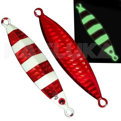 Морски пилкер Sokudo Meteor Slim 6.7см 30г, цвят UV Red Glow