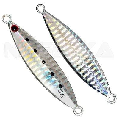 Морски пилкер Sokudo Meteor Slim 6.7см 30г, цвят Silver