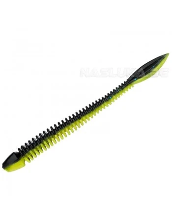Силиконови примамки Berkley Powerbait Flail Garlic 5см - 12 бр. - цвят Black/Sunshine Yellow