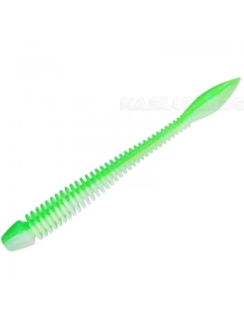 Силиконови примамки Berkley Powerbait Flail Garlic 5см - 12 бр. - цвят Spring Green/White