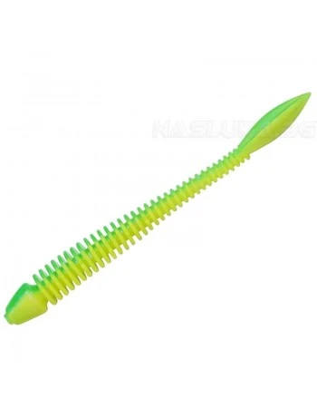 Силиконови примамки Berkley Powerbait Flail Garlic 5см - 12 бр. - цвят Spring Green/Sunshine Yellow