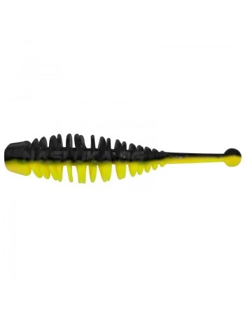 Силиконови примамки Berkley Powerbait Naiad Garlic 5см - 10 бр. - цвят Black/Sunshine Yellow