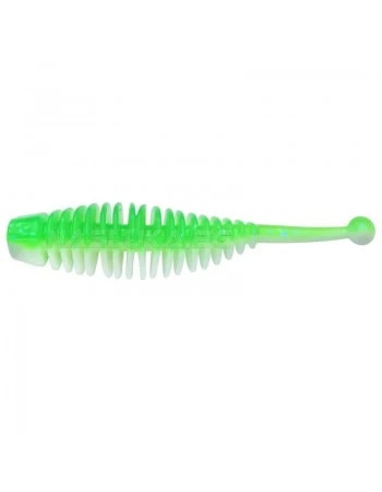 Силиконови примамки Berkley Powerbait Naiad Garlic 3см - 12 бр. - цвят Spring Green/White