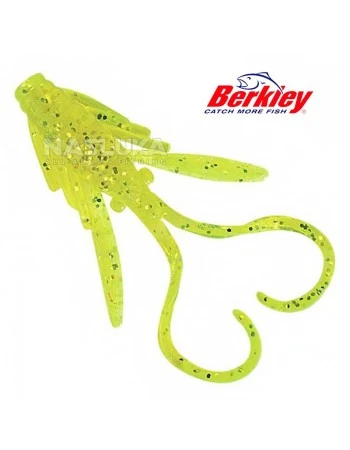 Силиконови примамки Berkley Powerbait Power Nymph 2см, 12 бр., цвят Chartreuse Silver Fleck