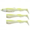 Сет от 3 бр. силиконови примамки и джиг глава Berkley Powerbait Power Sardine - 12см 15г - White Chart
