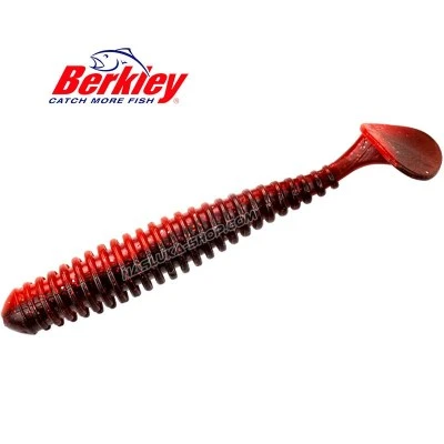 Сет силиконови примамки Berkley Power Swimmer Soft - Dark Red - 11 см - 6 бр.