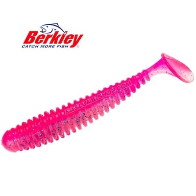 Сет силиконови примамки Berkley Power Swimmer Soft - Hot Pink - 9.6 см - 6 бр.