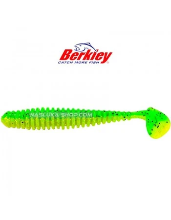 Сет силиконови примамки Berkley Power Swimmer Soft - Limechart - 9.6 см - 6 бр.