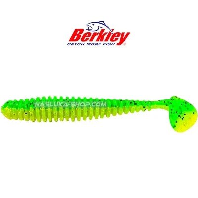 Сет силиконови примамки Berkley Power Swimmer Soft - Limechart - 9.6 см - 6 бр.