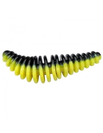 Силиконови примамки Berkley Powerbait Pupa Garlic 4.5см - 8 бр. - цвят Black/Sunshine Yellow