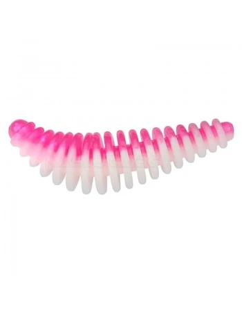 Силиконови примамки Berkley Powerbait Pupa Garlic 3.5см - 10 бр. - цвят Pink/White