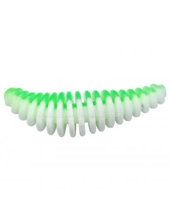Силиконови примамки Berkley Powerbait Pupa Garlic 4.5см - 8 бр. - цвят Spring Green/White