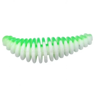 Силиконови примамки Berkley Powerbait Pupa Garlic 4.5см - 8 бр. - цвят Spring Green/White