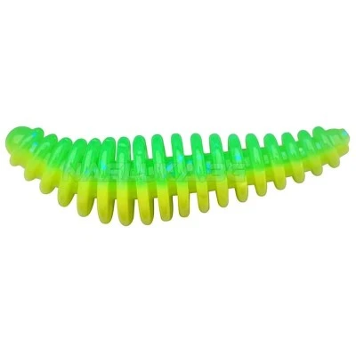 Силиконови примамки Berkley Powerbait Pupa Garlic 3.5см - 10 бр. - цвят Spring Green/Sunshine Yellow