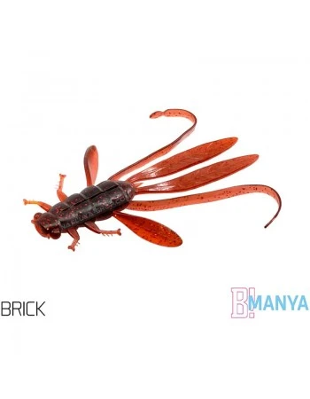 Силиконови ароматизирани нимфи Delphin Manya UVs 10.5 см - UV Brick - 5 бр.