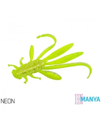 Силиконови ароматизирани нимфи Delphin Manya UVs 10.5 см - UV Neon - 5 бр.