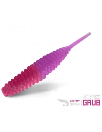 Силиконови примамки Delphin Stinx Grub 4см - 20 бр. - Chewy Shrimp