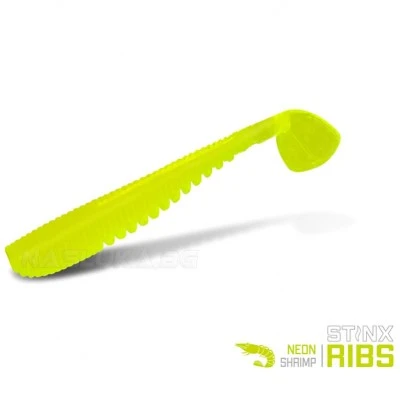 Силиконови примамки Delphin Stinx Ribs 5см - 20 бр. - Neon Shrimp