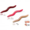 Силиконови примамки Delphin Stinx Worm 4см - 50 бр. - Skiny Shrimp