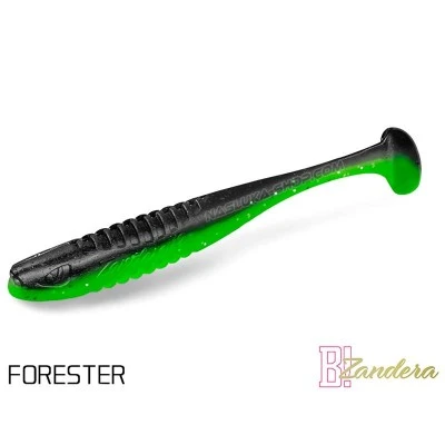 Силиконови примамки Delphin Zandera UVs - 5 бр. - цвят Forester